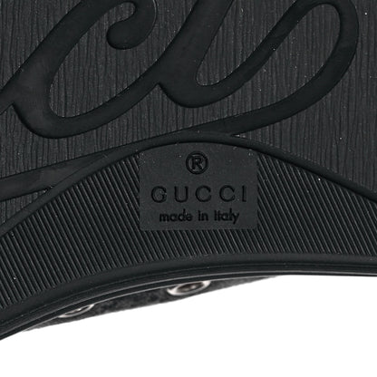 Gucci Monogram Mens Sneakers 9.5 Black Piombo 6 of 8