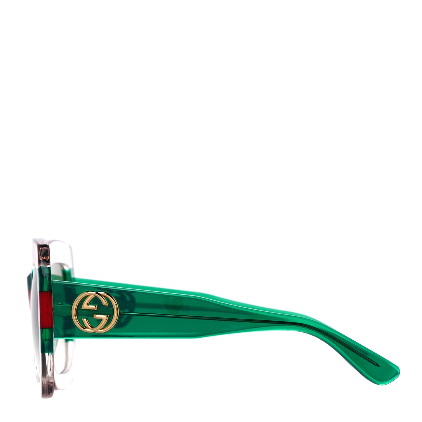 Square Web Frame GG0178S Sunglasses Green Red