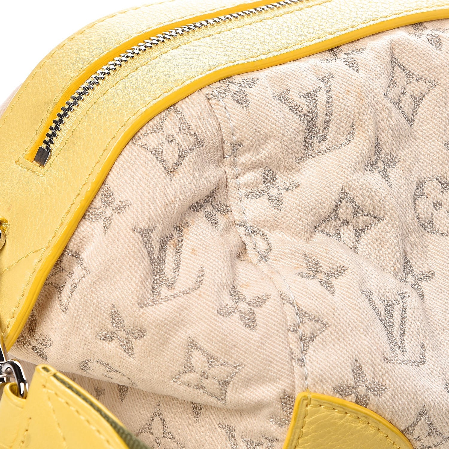 Louis Vuitton Monogram Denim Pochette Round Yellow 8 of 8