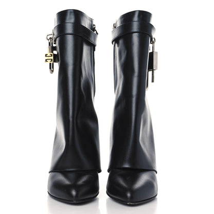 Givenchy Calfskin Shark Lock Ankle Boots 41 Black 3 of 9