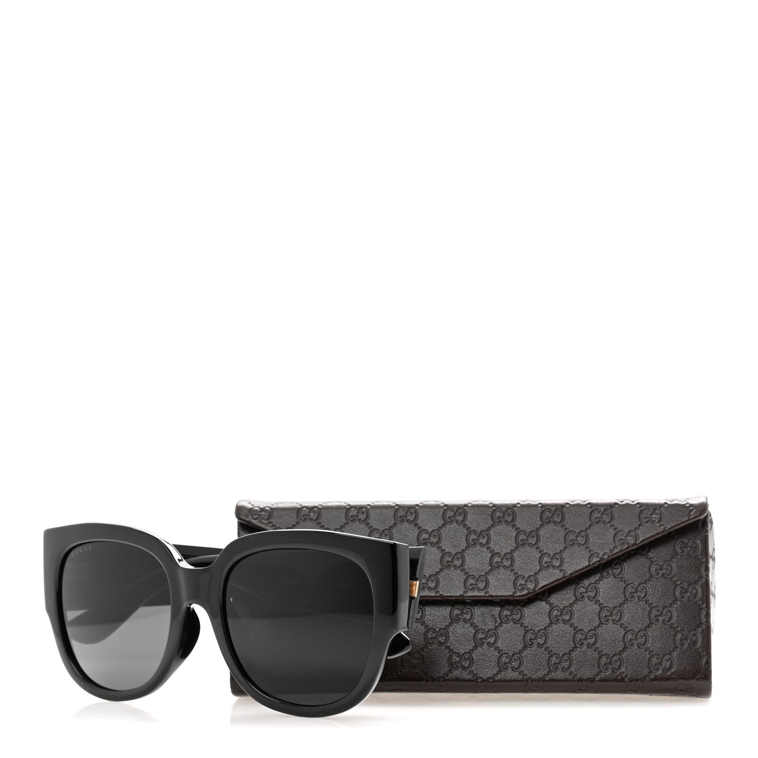 Gucci Acetate Square Frame Sunglasses GG0142SA Black 10 of 10