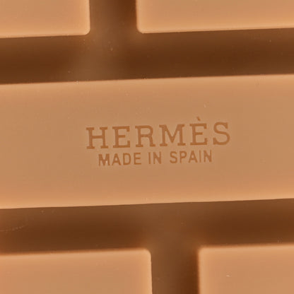 Hermes Calfskin Cork Eze 30 Sandals 36 Gold 7 of 9