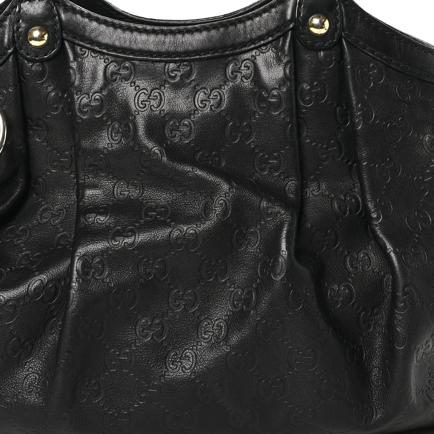 Guccissima Medium Sukey Tote Black