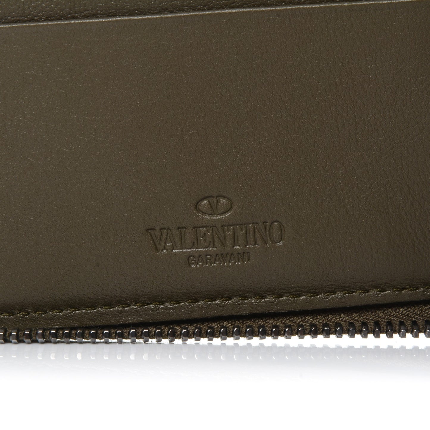 Nappa Canvas Camouflage Compact Zip Around Wallet Multicolor