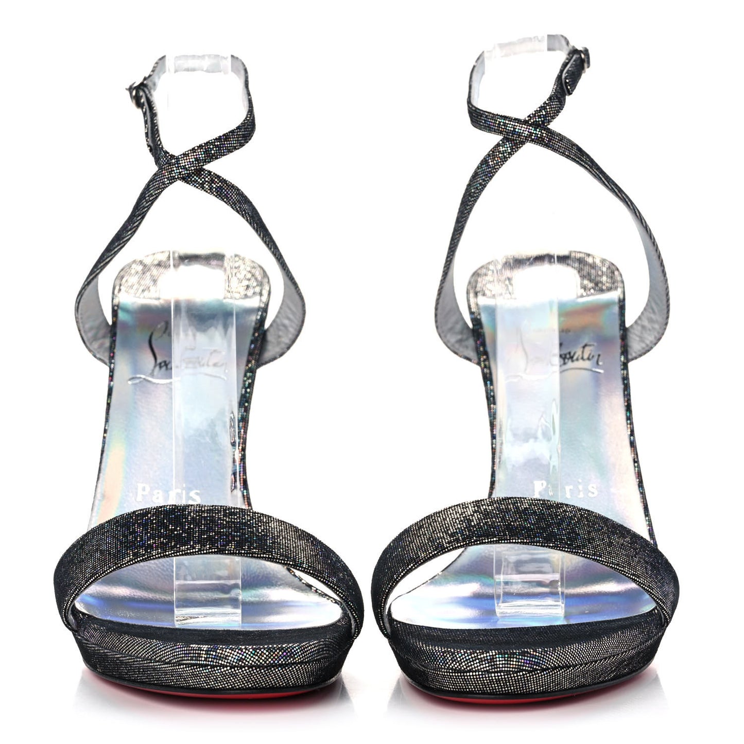 Glitter Disco Loubi Queen 120 Sandals 37.5 Multicolor