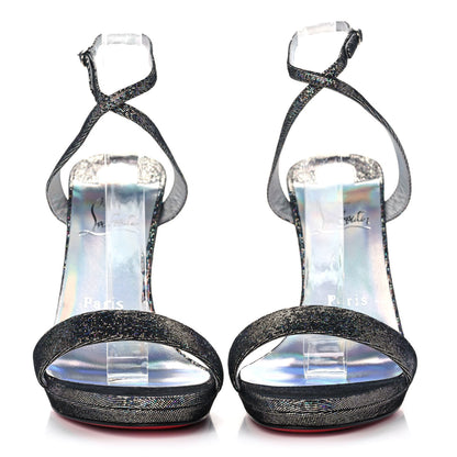 Christian Louboutin Glitter Disco Loubi Queen 120 Sandals 37.5 Multicolor 2 of 8