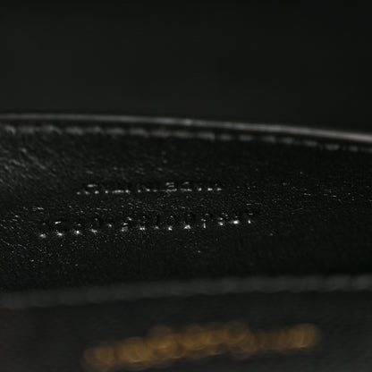 Saint Laurent Grain De Poudre Textured Mixed Matelasse Triquilt Medium Monogram Satchel Black 7 of 12