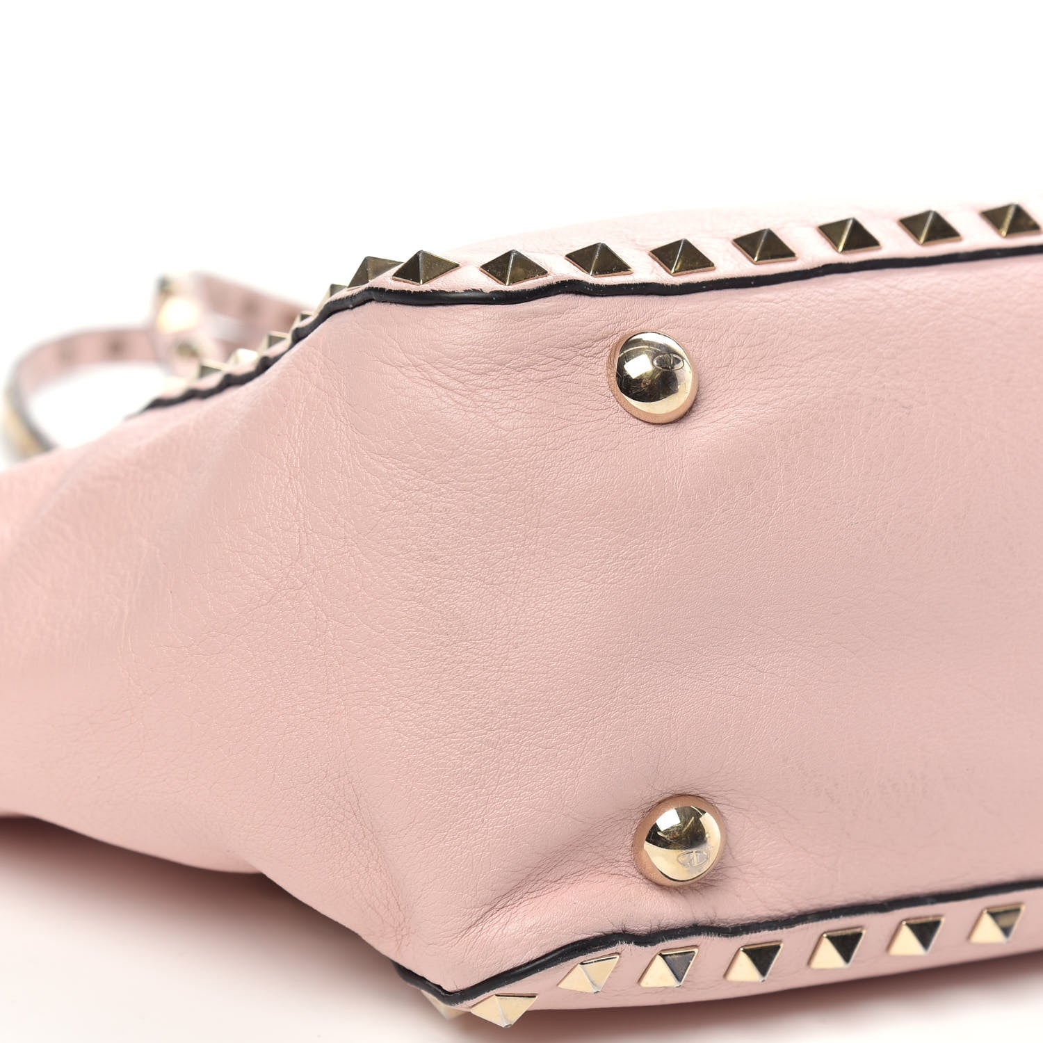 Valentino Garavani Vitello Small Rockstud Tote Pink 8 of 14