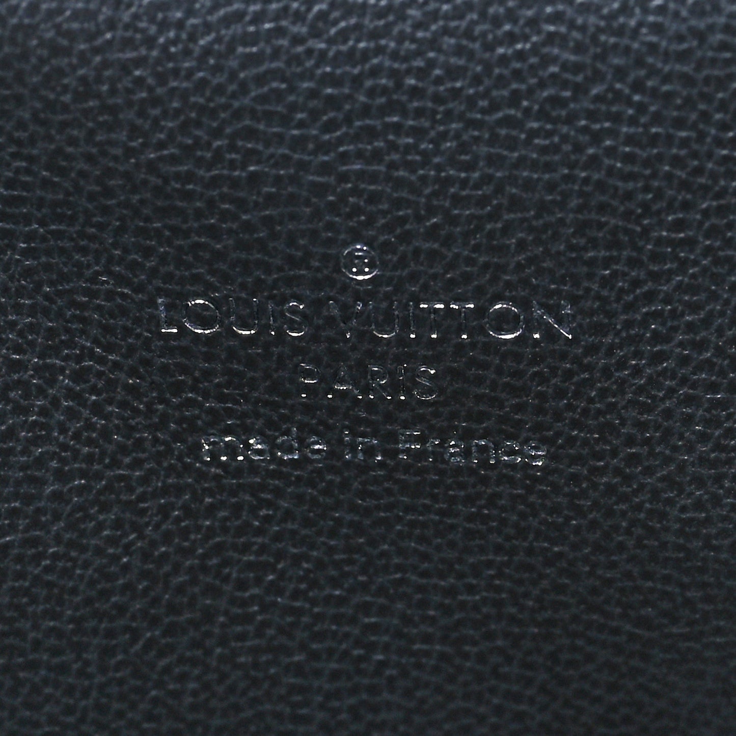 Lambskin Embossed Monogram Coussin PM Anthracite