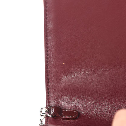 Christian Dior Patent Cannage Lady Dior Convertible Clutch Bordeaux 10 of 11