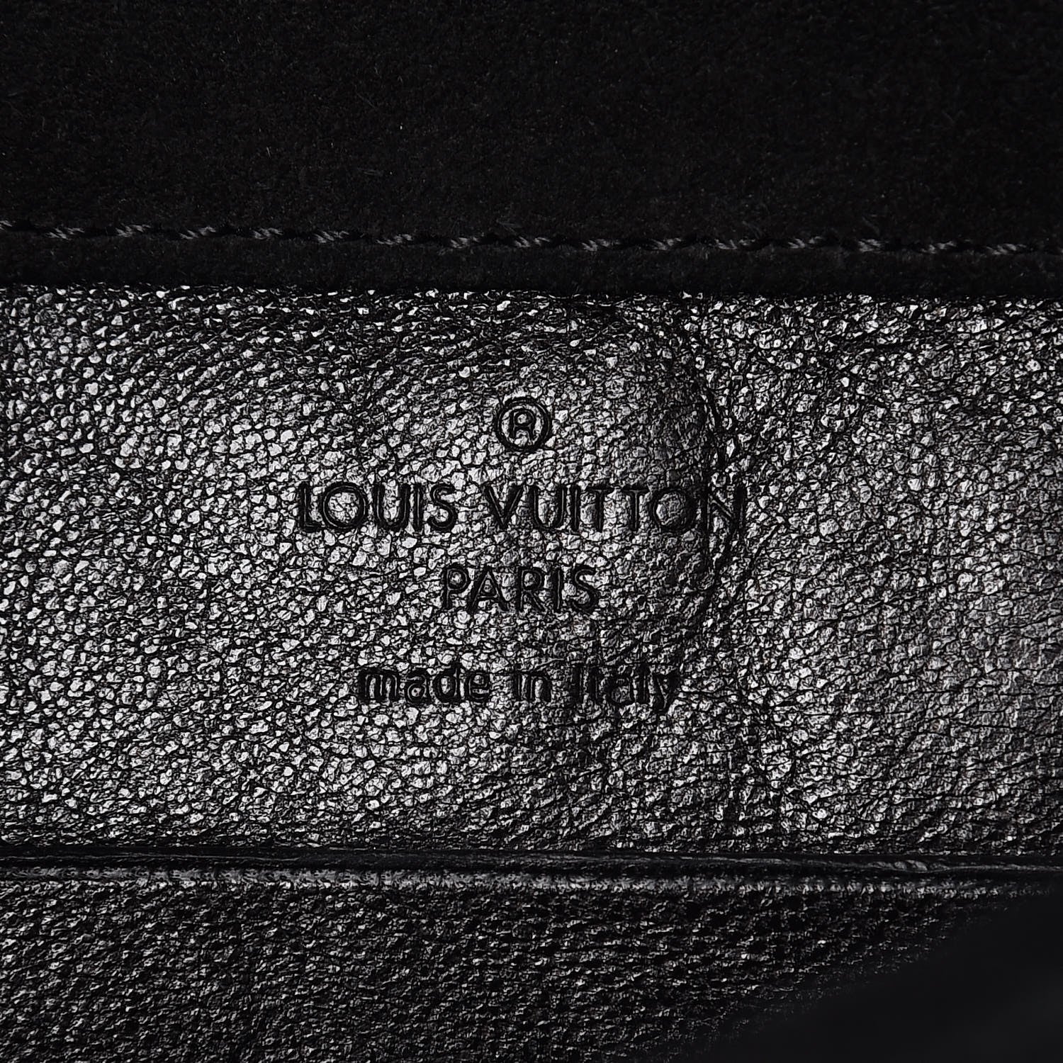 Louis Vuitton Suede SC Slim Clutch Coal 6 of 14
