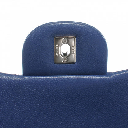 Chanel Washed Caviar Jumbo Double Flap Blue 5 of 7