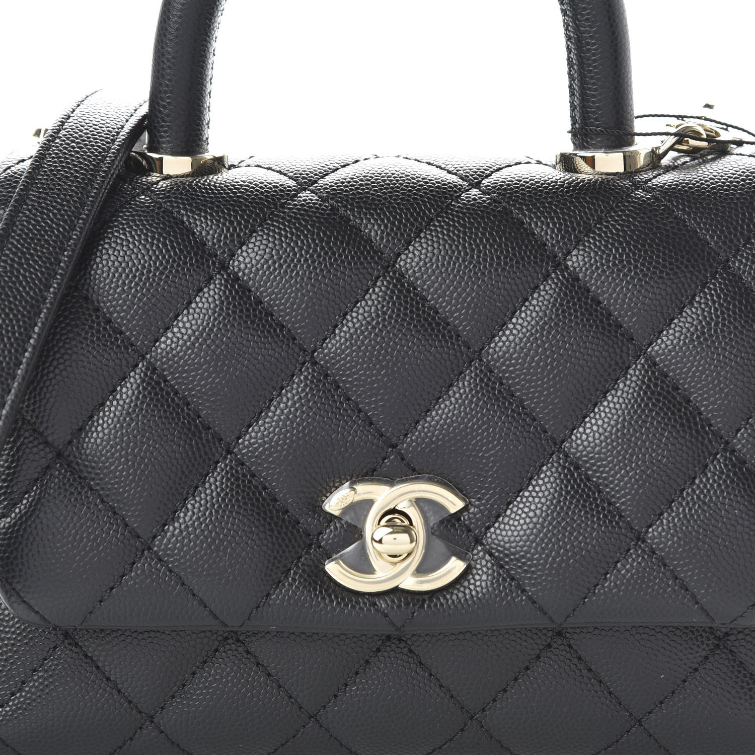 Chanel Caviar Quilted Extra Mini Coco Handle Flap Black 10 of 10