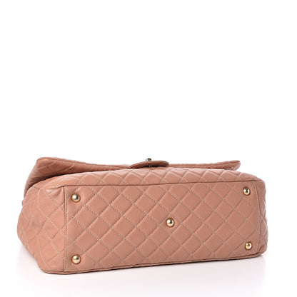Chanel Calfskin Quilted XXL Travel Flap Bag Camel 4 of 10