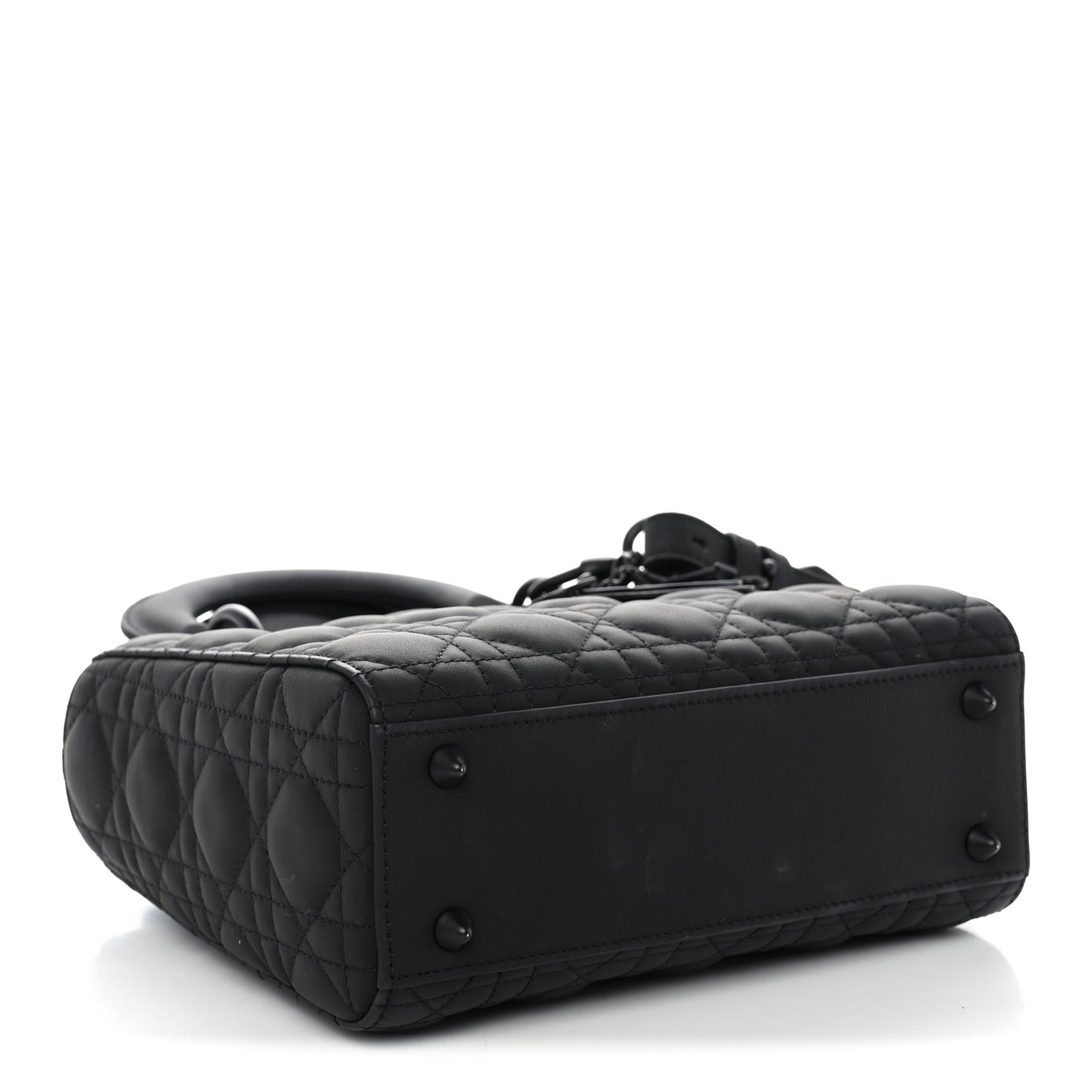 Ultra Matte Calfskin Cannage Small My ABCDior Lady Dior Black