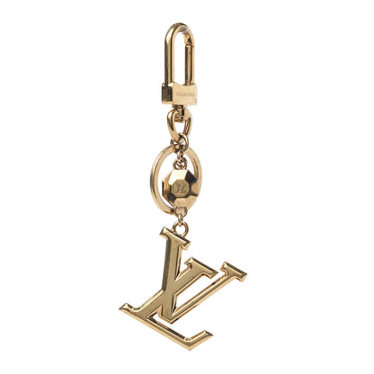 Louis Vuitton LV Facettes Bag Charm Key Holder Gold 1 of 3