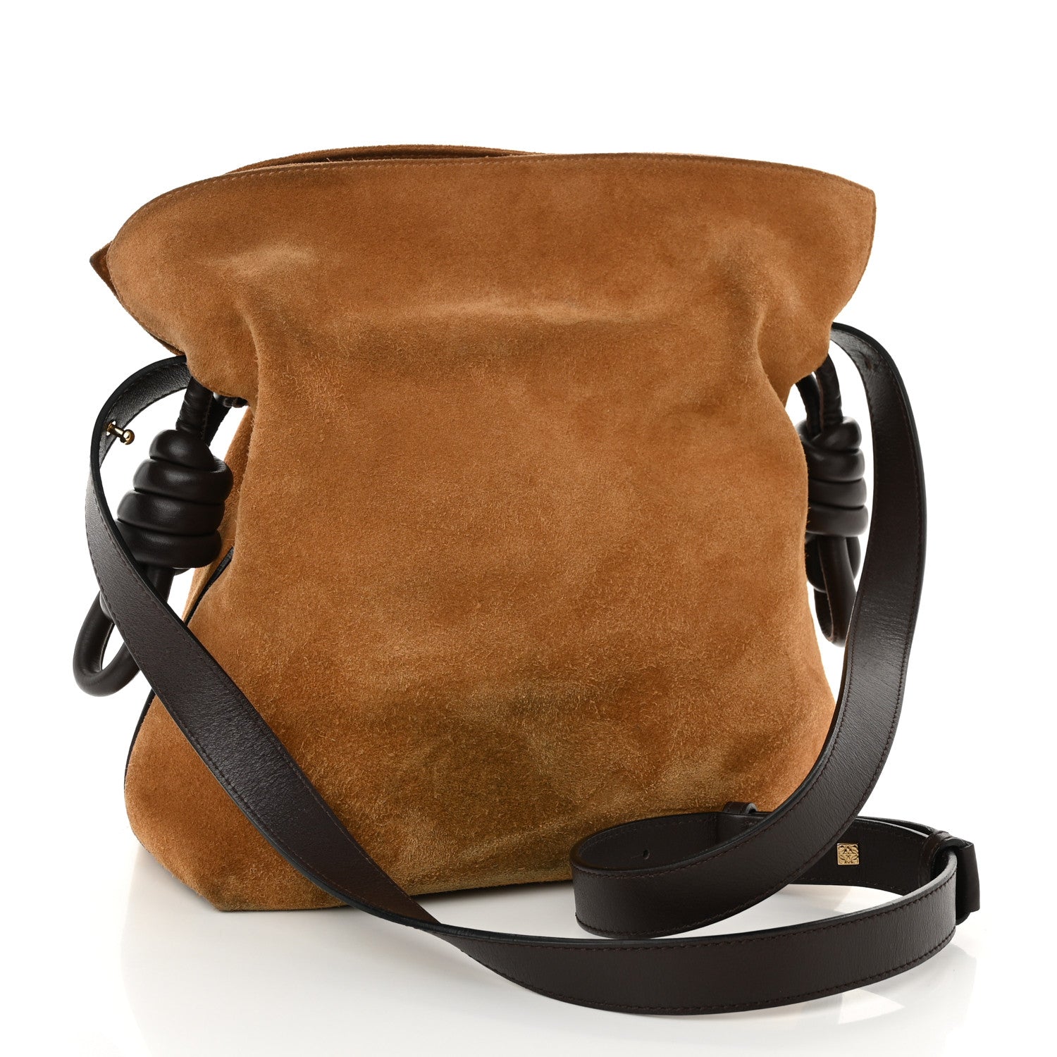 Loewe Suede Flamenco Knot Bag Tan 3 of 12