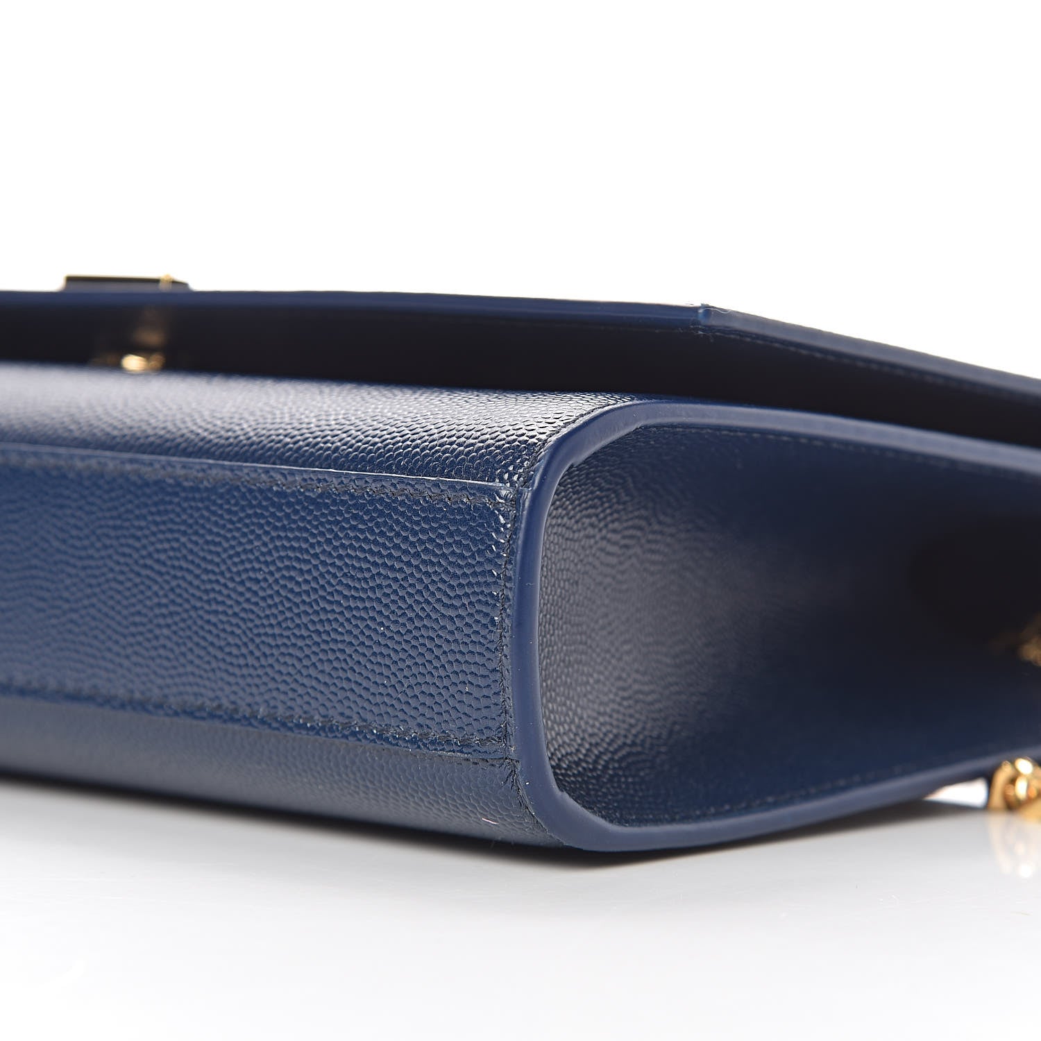 Saint Laurent Grain De Poudre Medium Classic Monogram Kate Satchel Denim Blue 10 of 10