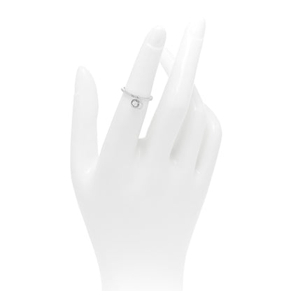 Gucci 18K White Gold Running G Charm Ring 49 4.75 2 of 6