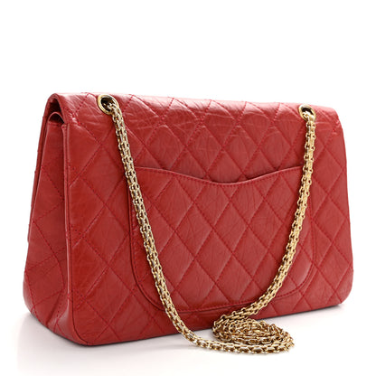 Chanel Aged Calfskin Quilted 2.55 Reissue 227 Flap Red 3 of 11