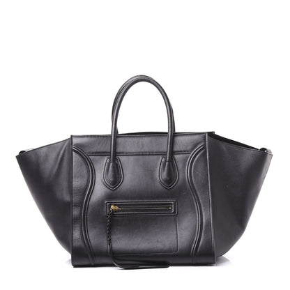 Celine Supple Calfskin Medium Phantom Luggage Black 1 of 11