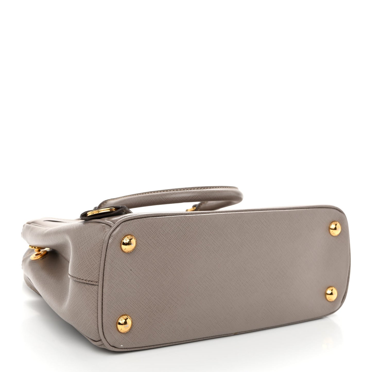 Saffiano Small Galleria Double Zip Tote Argilla
