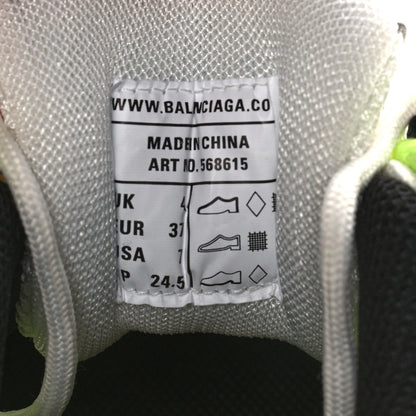 Balenciaga Rubber Mesh Bi-Color Womens Track.2 Open Sneakers 37 White Fluo Yellow 8 of 9