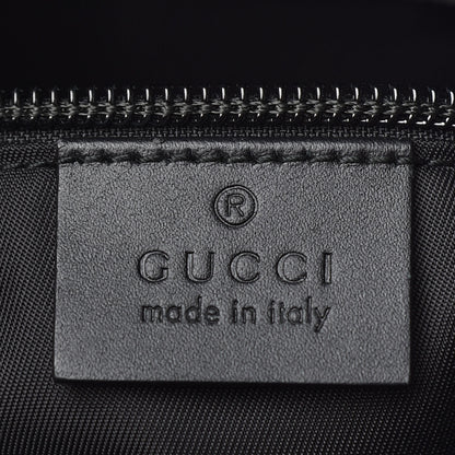 Gucci GG Supreme Monogram Web Messenger Bag Black 6 of 9