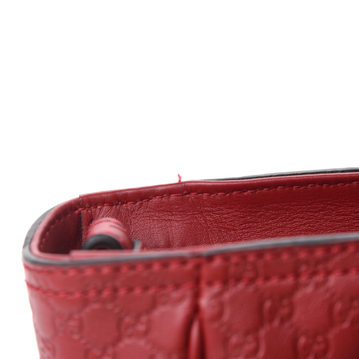 Microguccissima Small Bree Tote Red