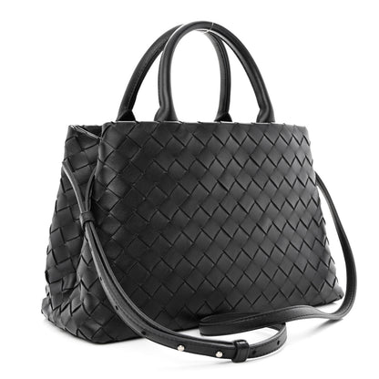 Bottega Veneta Nappa Intrecciato New Roma Tote Black 3 of 10