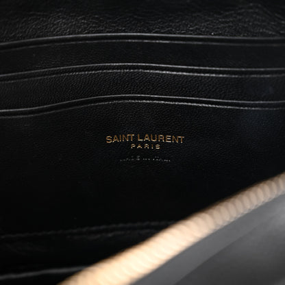 Saint Laurent Grain De Poudre Matelasse Monogram Mini Lou Camera Bag Black 6 of 11