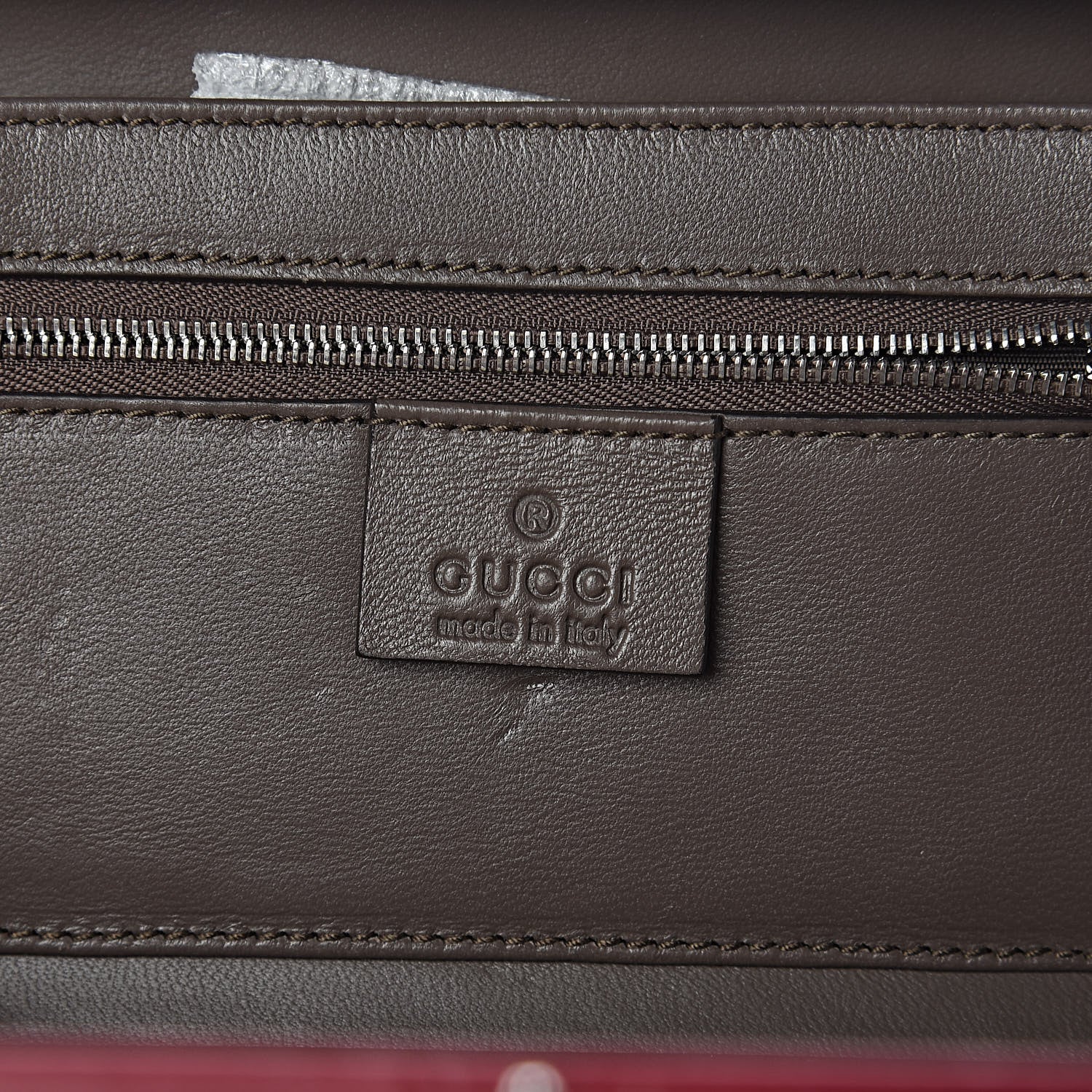 Gucci Crocodile Box Clutch Cherry 6 of 7