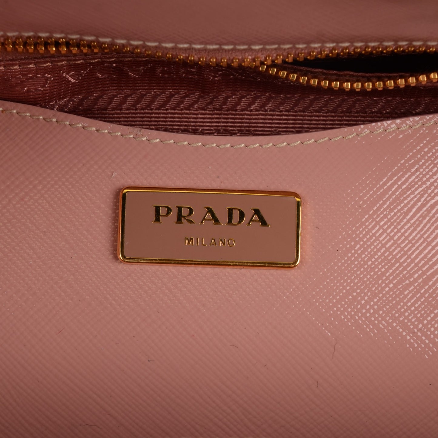 Saffiano Vernice Turn Lock Tote Orchidea