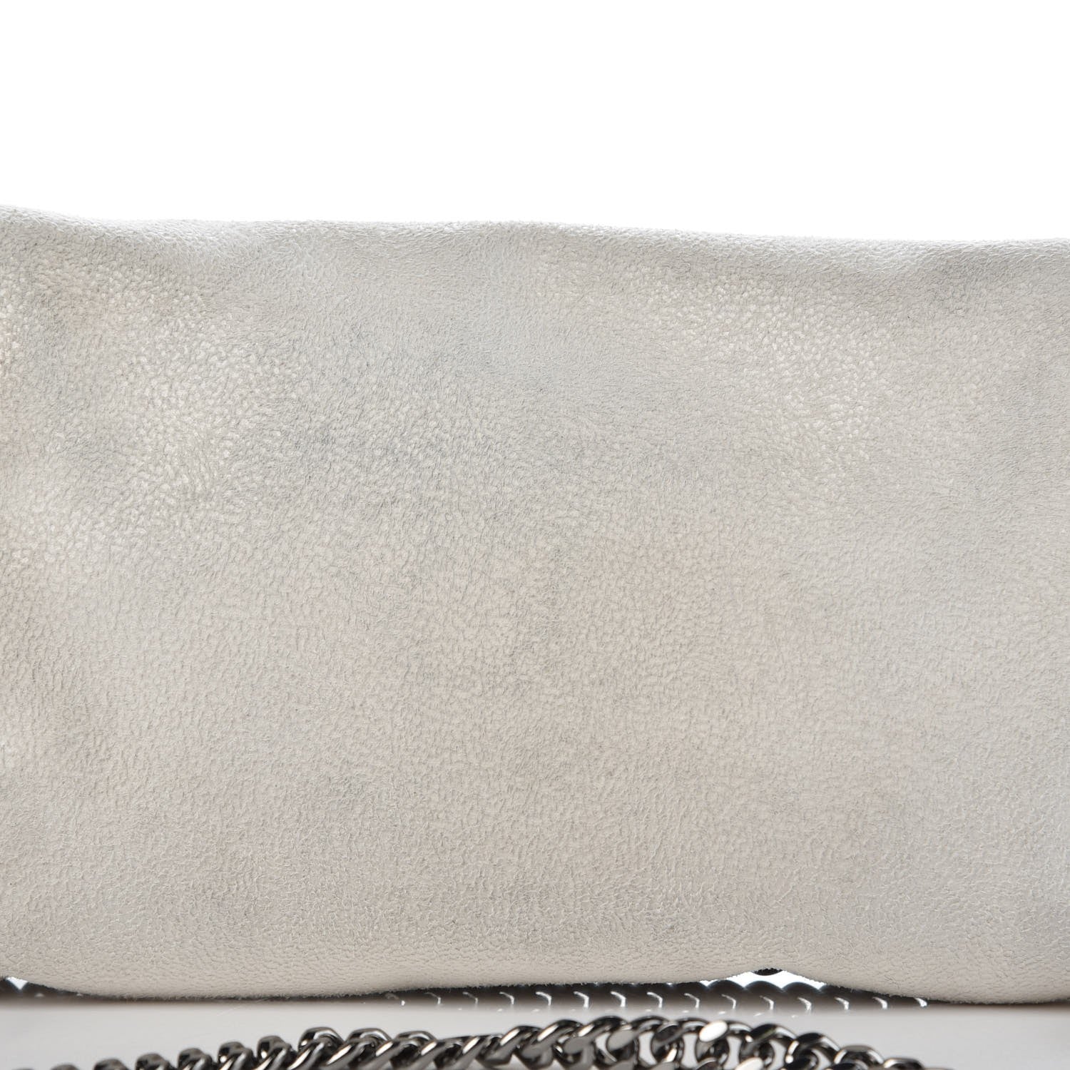 Stella McCartney Shaggy Deer Falabella Fold Over Clutch Chalk 11 of 12