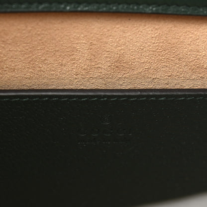 Gucci Textured Dollar Calfskin Web Small Diana Tote Bag Vintage Green Powder Pink 6 of 12