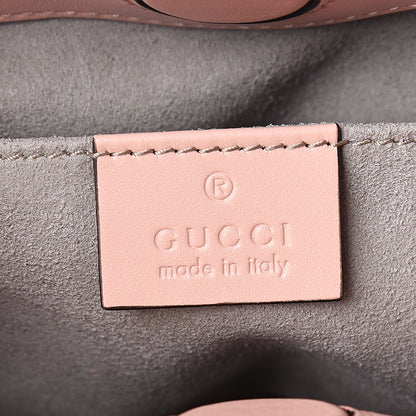 Gucci Nappa Bamboo Web Mini Nymphaea Top Handle Bag Perfect Pink Mystic White 6 of 11