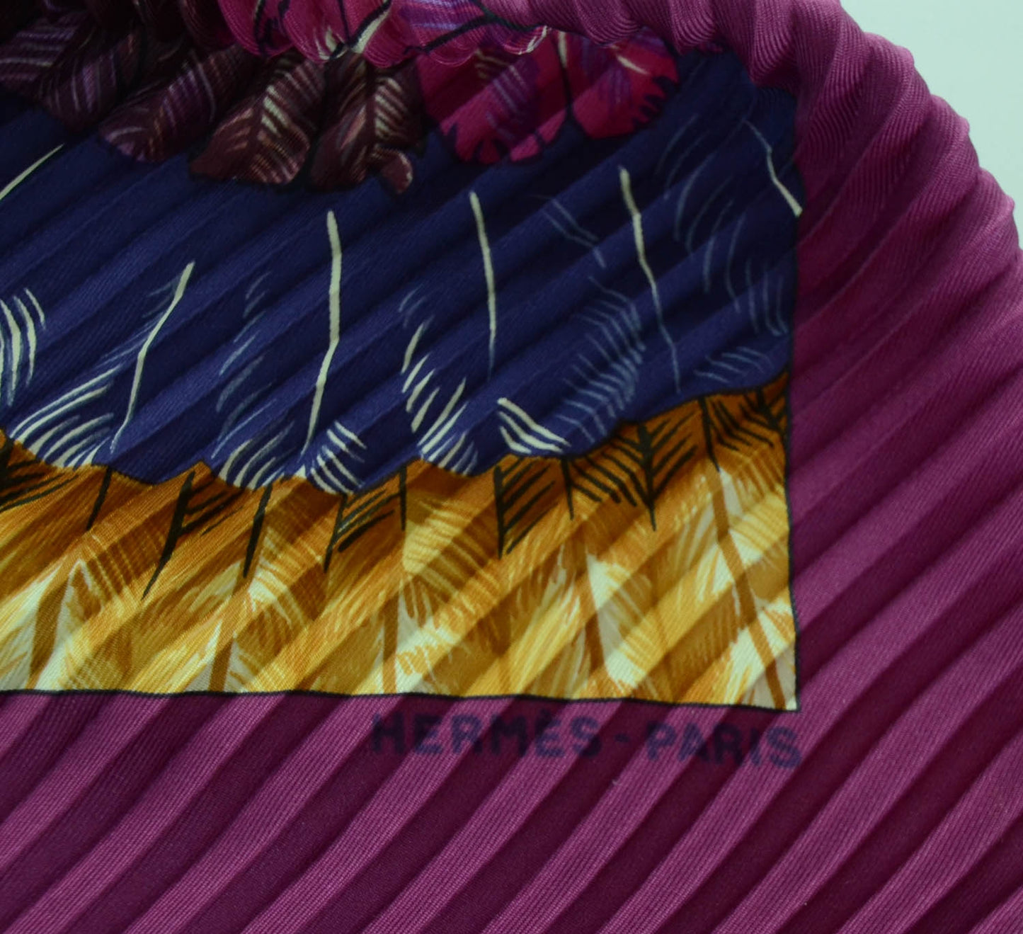 Silk Plisse Brazil Scarf