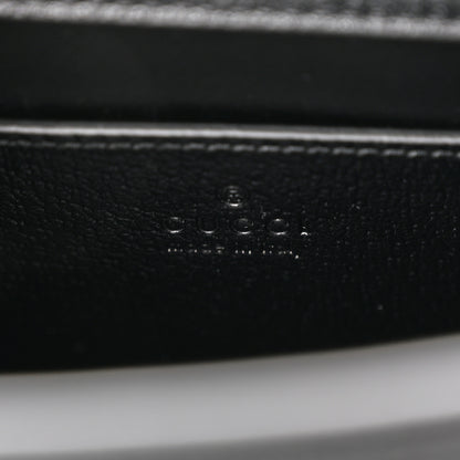 Gucci Textured Dollar Calfskin Web Monochrome Mini Diana Tote Bag Black 6 of 11