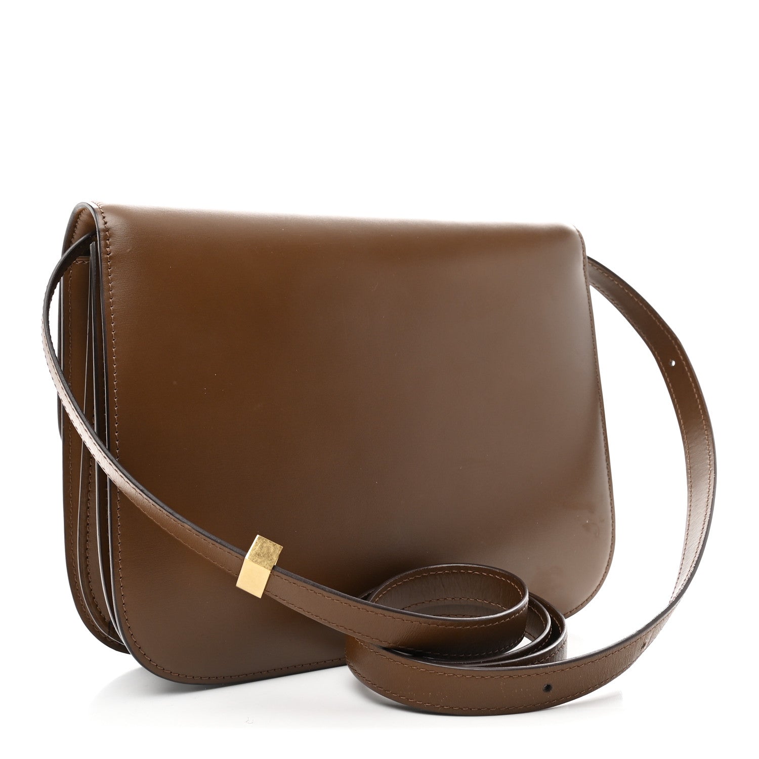 Celine Box Calfskin Medium Classic Box Flap Bag Camel 3 of 10