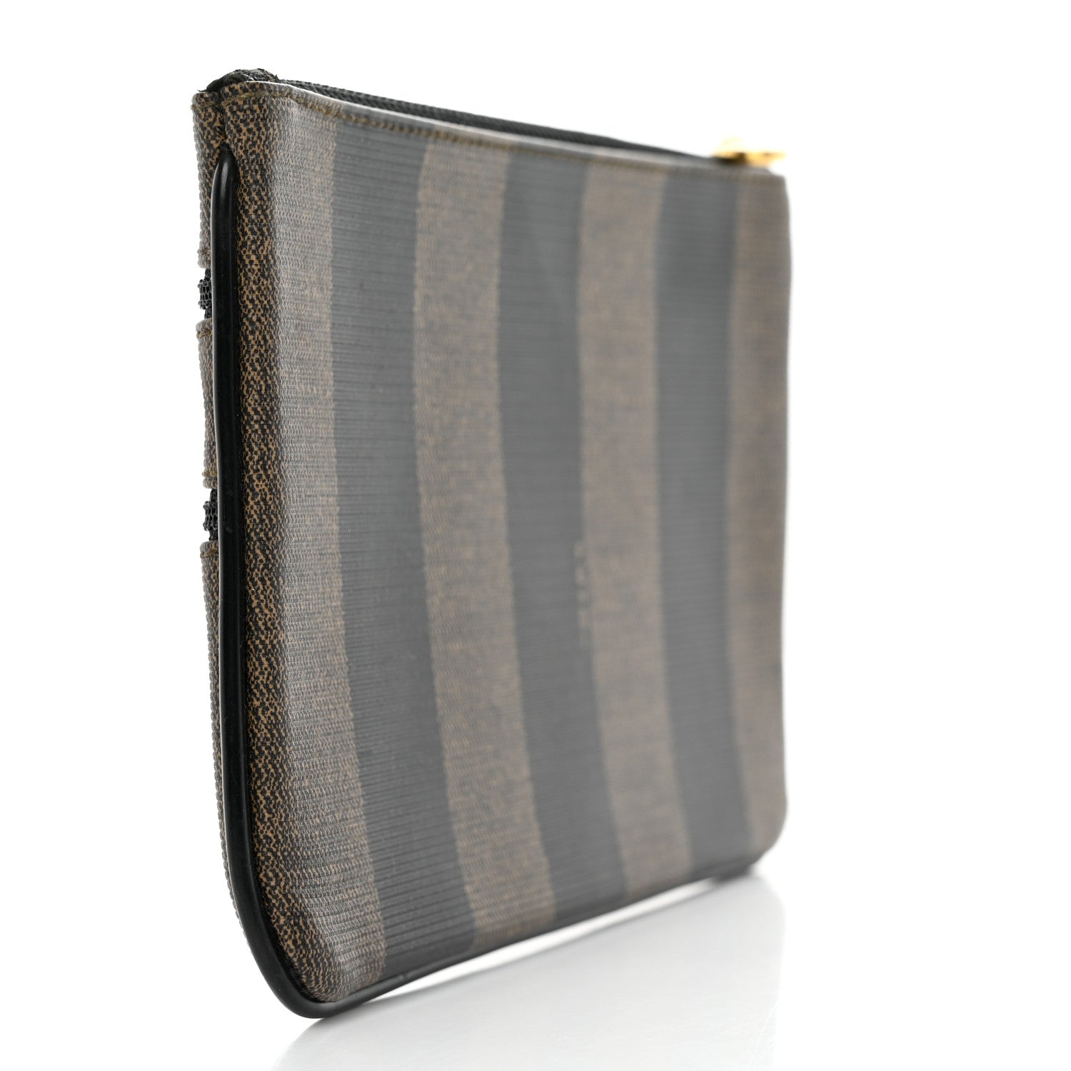 Fendi Pequin Zip Clutch Tobacco 3 of 13