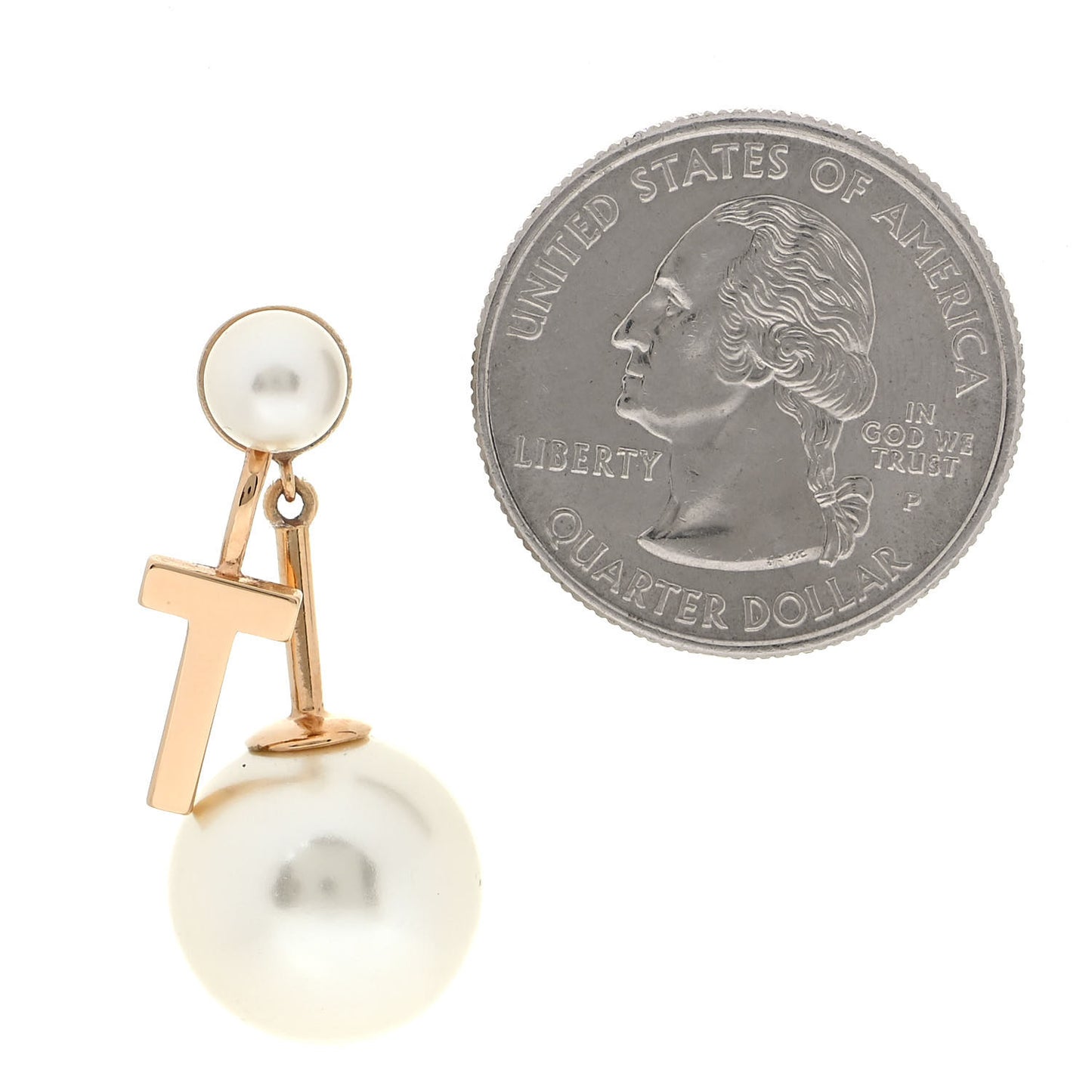 Pearl My ABCDior T Tribale Earring Gold
