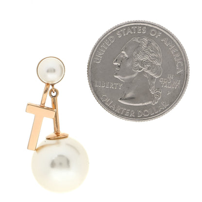 Christian Dior Pearl My ABCDior T Tribale Earring Gold 2 of 4