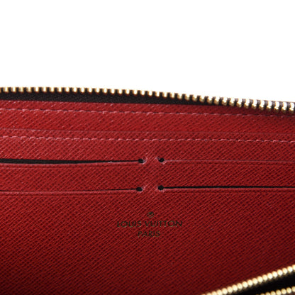 Louis Vuitton Damier Ebene Clemence Wallet Cherry 8 of 10