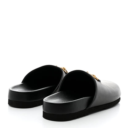 Gucci Jakarta Calfskin Womens Horsebit Slippers 40.5 Black 4 of 8