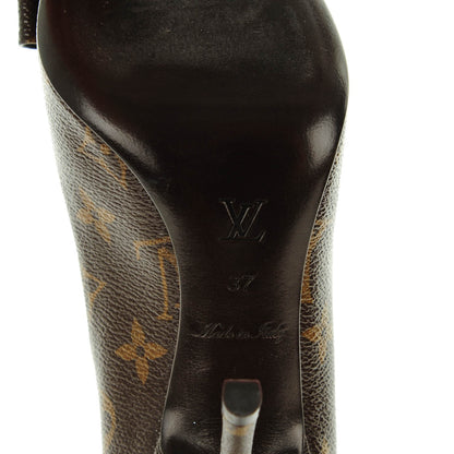 Louis Vuitton Patent Monogram Louise Pumps 37 6 of 8
