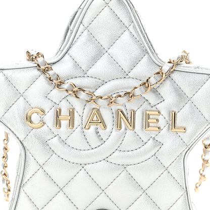 Chanel Metallic Lambskin Walk Of Fame Bag Silver 8 of 14