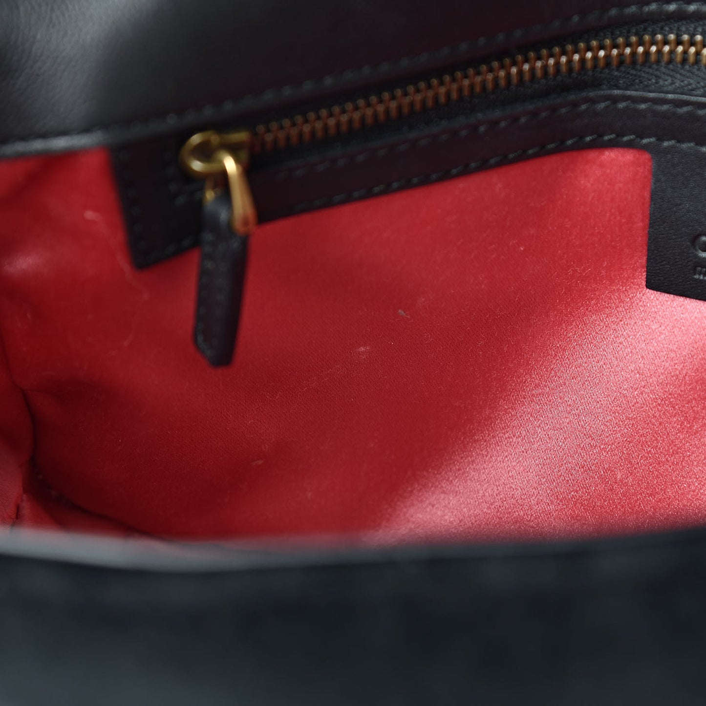 Velvet Matelasse Small GG Marmont Shoulder Bag Black