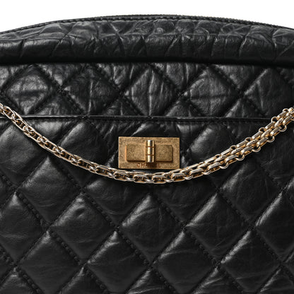 Chanel Aged Calfskin Quilted Large Reissue Camera Case Black 8 of 10