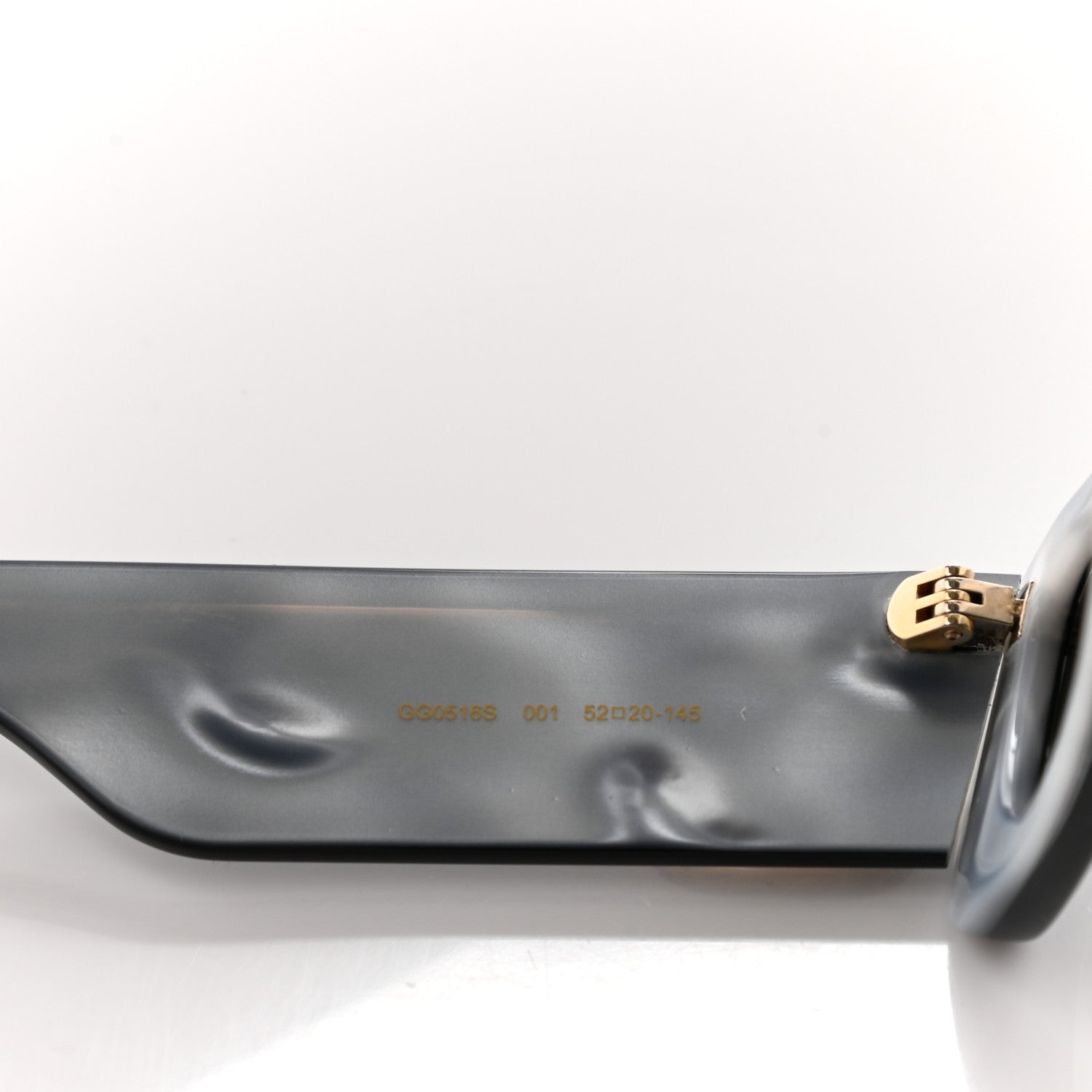 Gucci Acetate Rectangular Sunglasses GG0516S Black 8 of 9