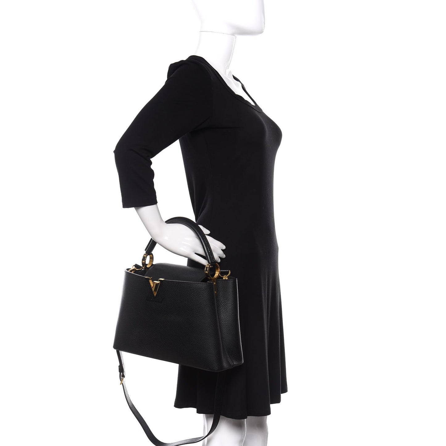 Taurillon Capucines PM Black